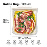 Silicone Reusable Bag - Gallon Bag (128 oz) - Oat H7