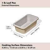 Non-Stick Pro Ceramic Coated Metal Bakeware 1 lb Loaf Pan N9