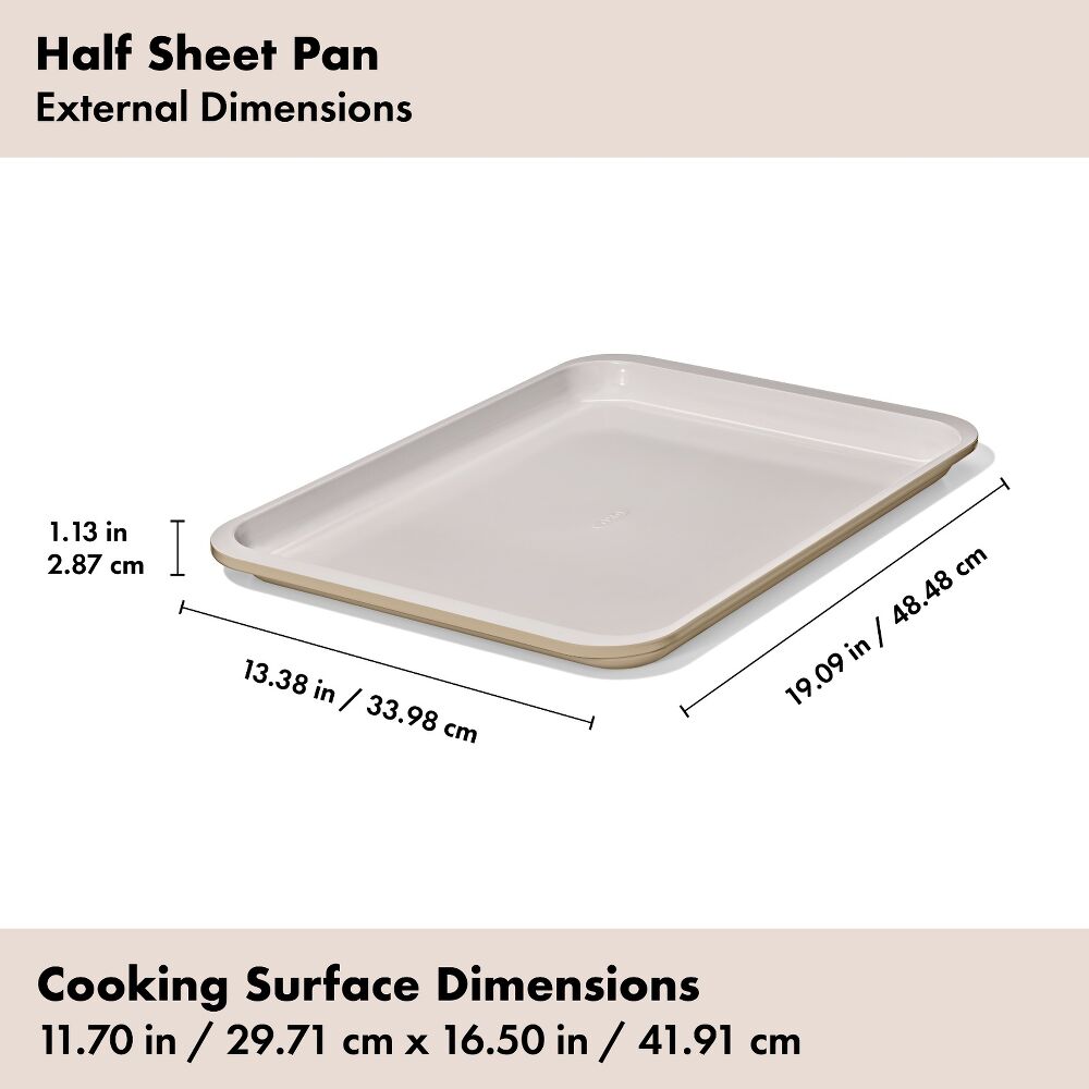 Non-Stick Pro Ceramic Coated Metal Bakeware Half Sheet Pan E8