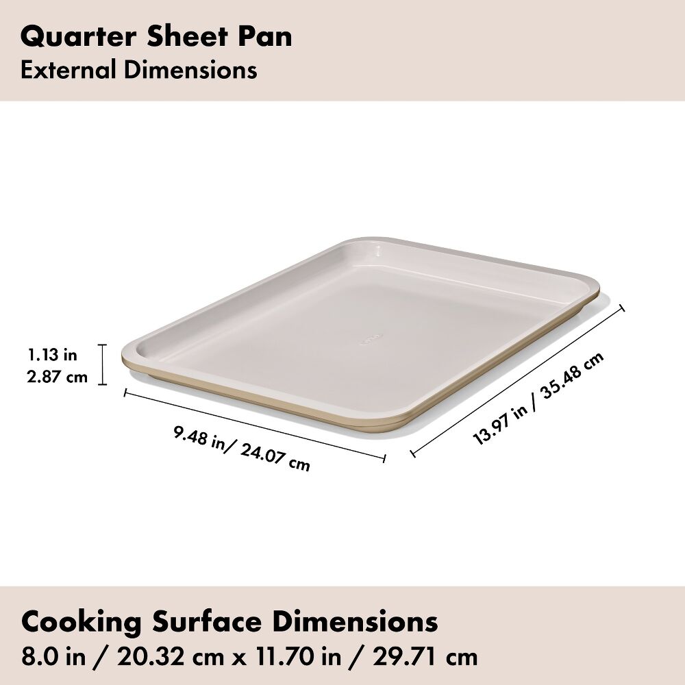 Non-Stick Pro Ceramic Coated Metal Bakeware Quarter Sheet Pan N8
