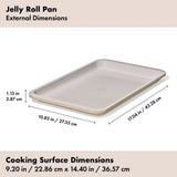 Non-Stick Pro Ceramic Coated Metal Bakeware Jelly Roll Pan V0