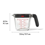 2 Cup Glass Measuring Cup with Lid R4