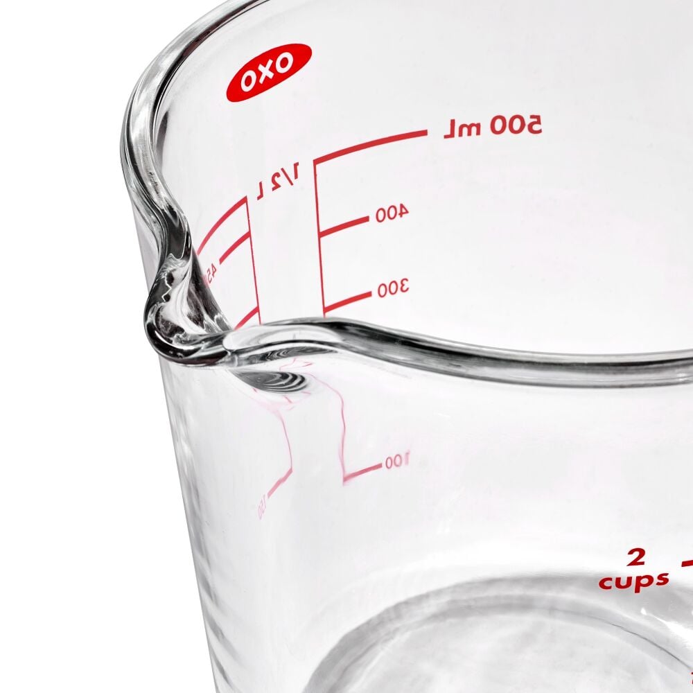2 Cup Glass Measuring Cup with Lid R4