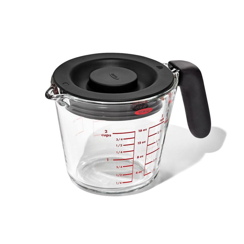 2 Cup Glass Measuring Cup with Lid R4