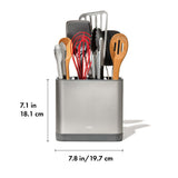 Adjustable Stainless Steel Utensil Holder - Large O6