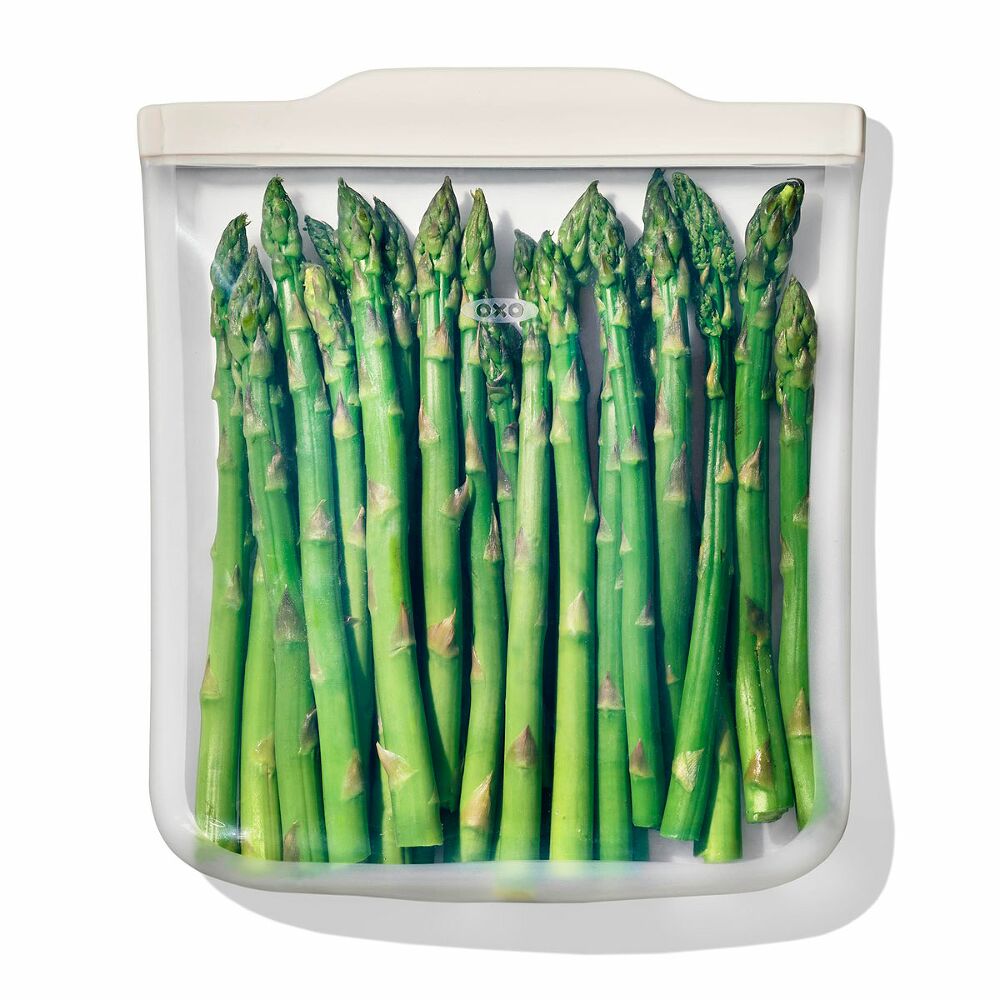 Silicone Reusable Bag - Half Gallon Bag (64 oz) - Oat L9