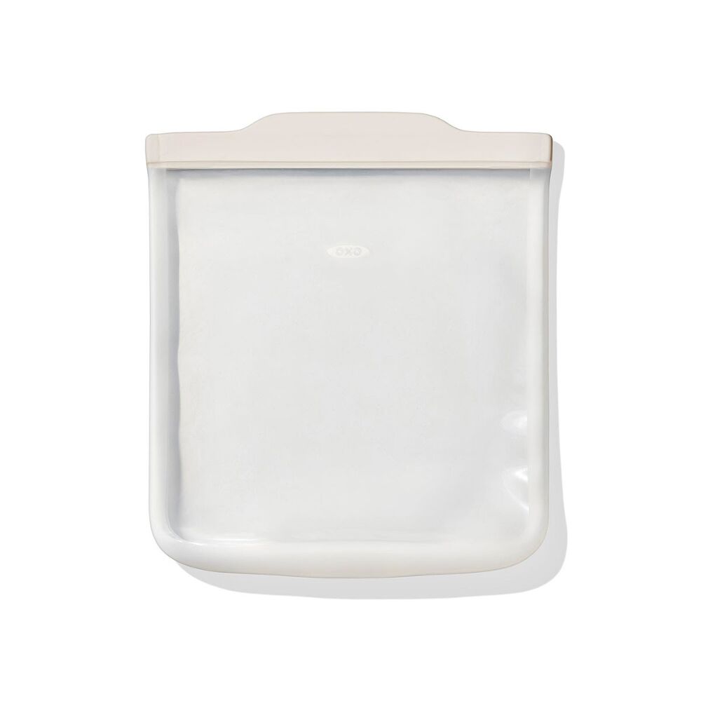 Silicone Reusable Bag - Half Gallon Bag (64 oz) - Oat L9