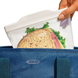 Silicone Reusable Bag - Sandwich Bag (28 oz) - Oat K8