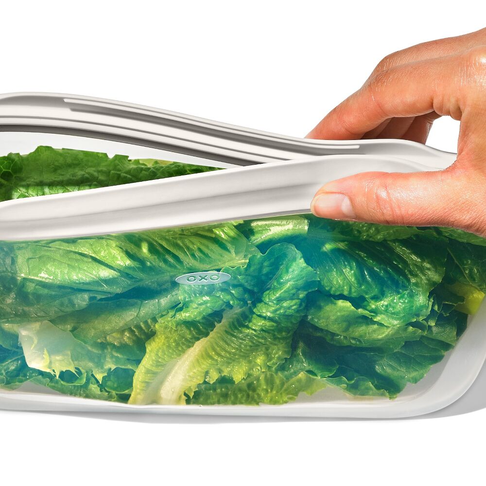 Silicone Reusable Bag - Sandwich Bag (28 oz) - Oat K8