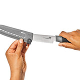 5 in Serrated Utility Knife with Locking Sheath L8