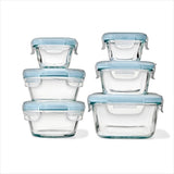 12-Piece Smart Seal Glass Container Set - Arctic Blue M2