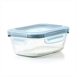 Smart Seal 1.6-Cup Glass Rectangle Container - Arctic Blue K7