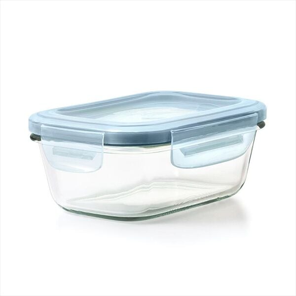 Smart Seal 1.6-Cup Glass Rectangle Container - Arctic Blue K7