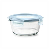 Smart Seal 4-Cup Glass Round Container - Arctic Blue P9