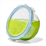 Smart Seal 1-Cup Glass Round Container - Arctic Blue C0