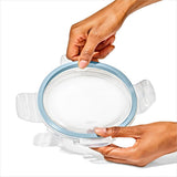 Smart Seal 1-Cup Glass Round Container - Arctic Blue C0