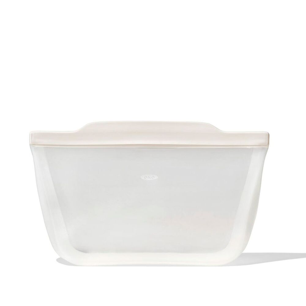 Silicone Reusable Bag - Stand-Up Half Gallon (64 oz) - Oat G8