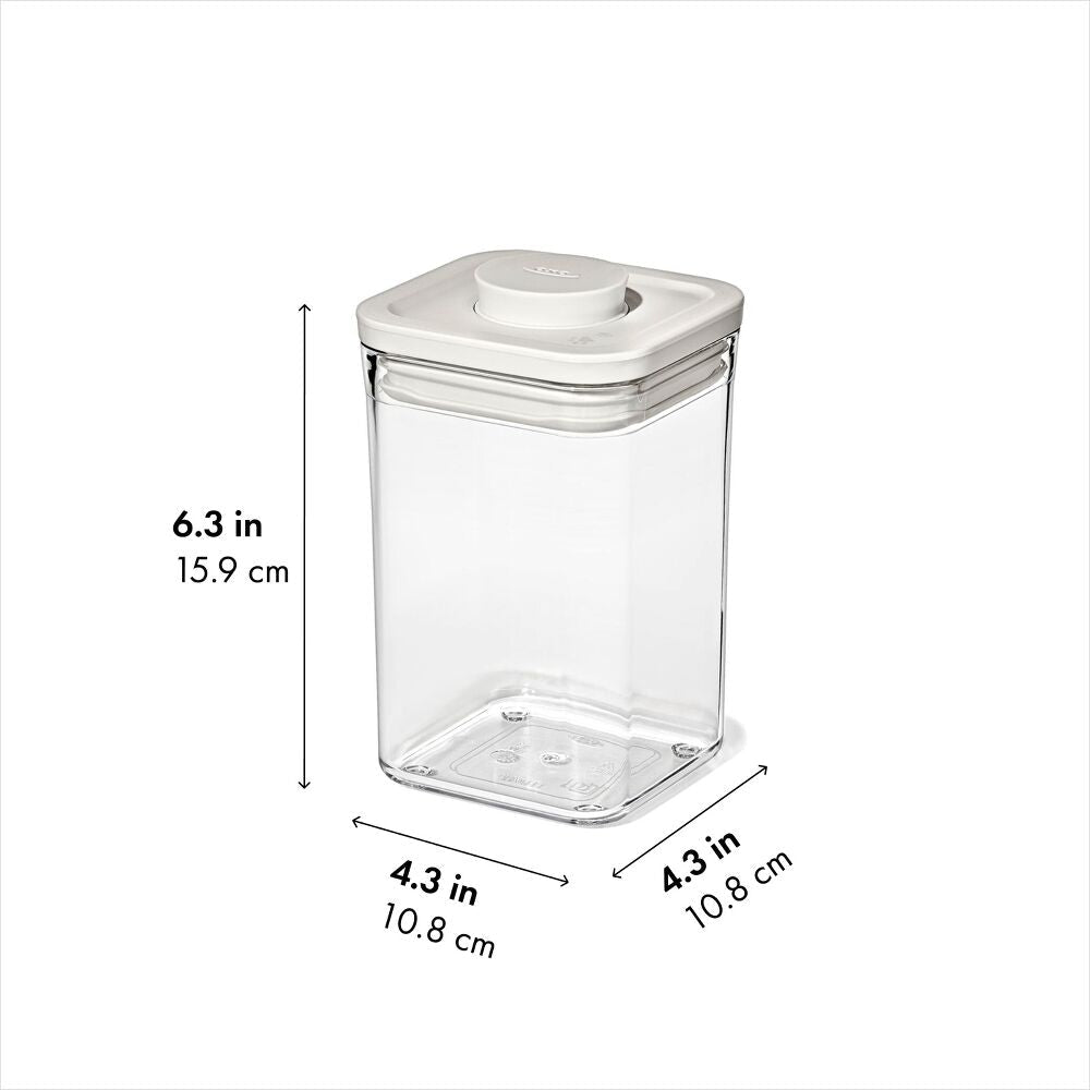 OXO Pet POP Container — Small Square Short — 1.1 Qt/1 L I5