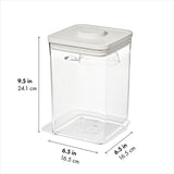 OXO Pet POP Container with Scoop — Big Square Medium — 4.4 Qt/4.2 L H3