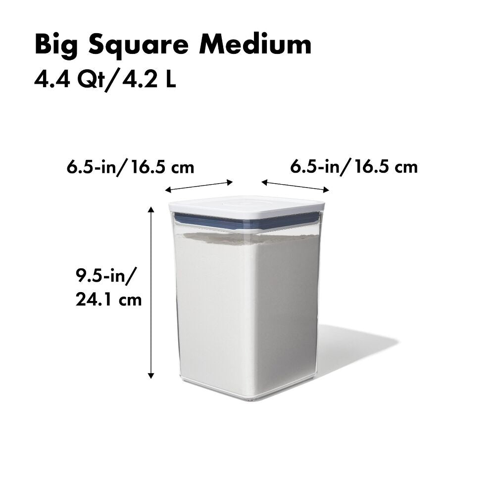 POP Container - Big Square Medium (4.4 Qt/4.2 L) R8