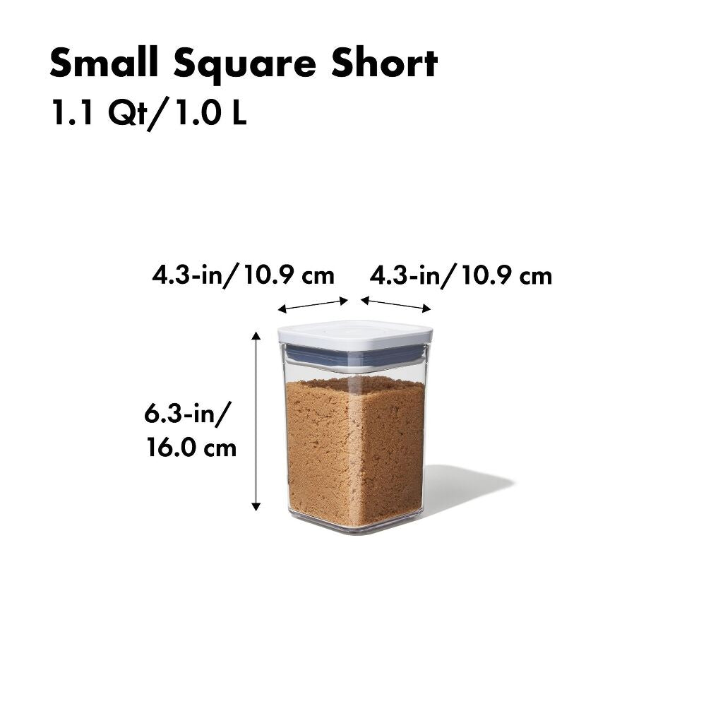 POP Container - Small Square Short (1.1 Qt/1.0 L) B9