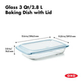 Glass Baking Dish with Lid (3.0 Qt) O6