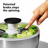 Steel Salad Spinner R6