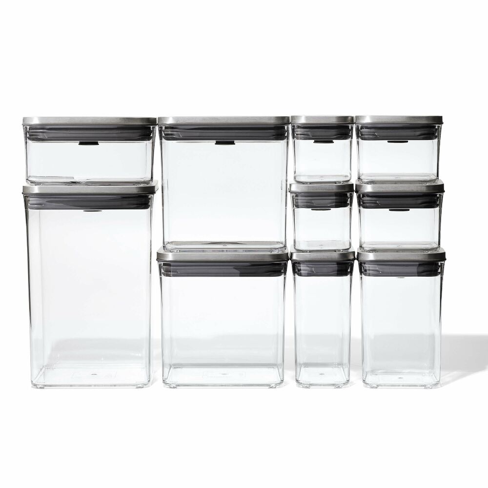 Steel 12-Piece POP Container Set E8