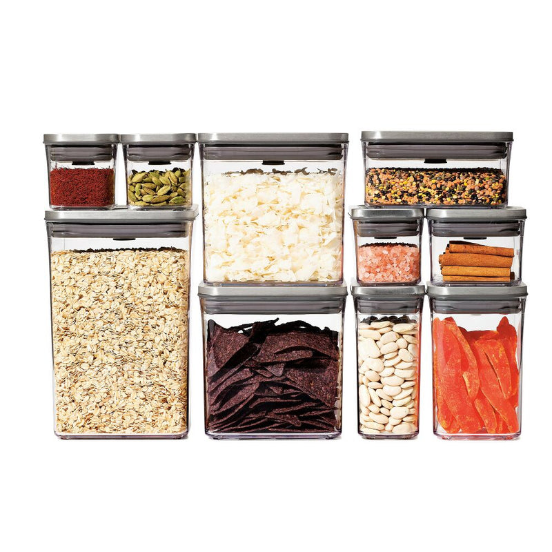Steel 12-Piece POP Container Set E8