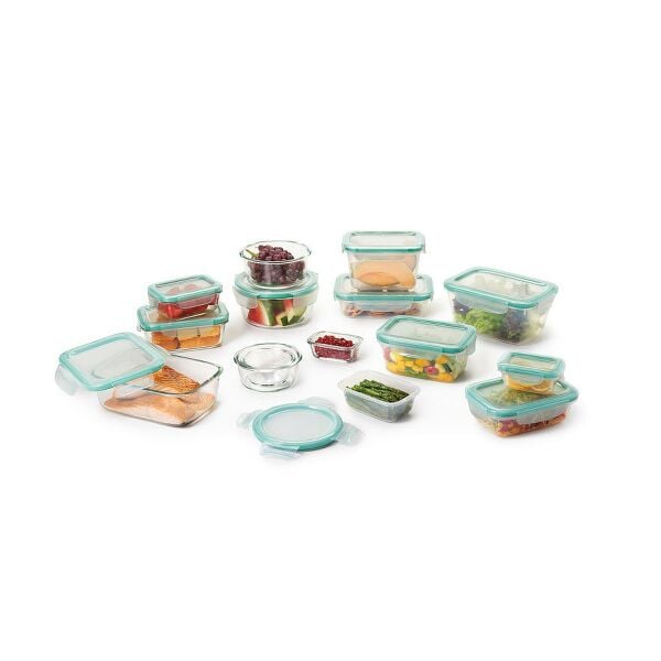 OXO Good Grips 30 Piece Smart Seal Glass & Plastic Container Set N9