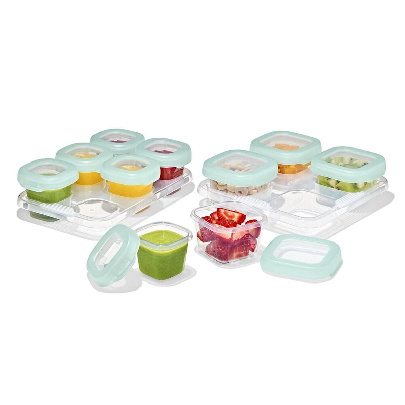 12-Piece Baby Blocks Food Storage Container Set - Opal K9