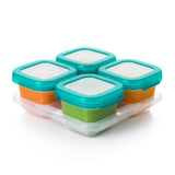 6 oz Baby Blocks™ Plastic Freezer Storage Containers - Tot Teal D8