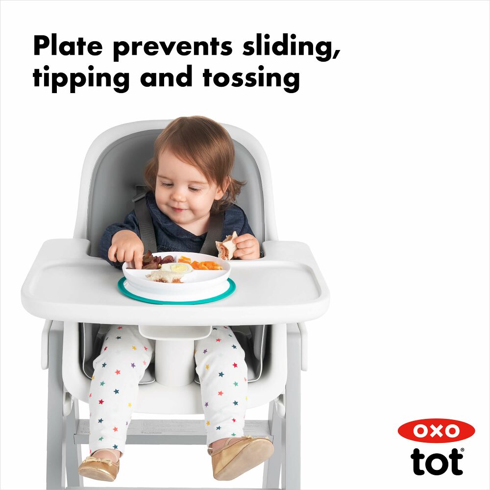 Stick & Stay Suction Divided Plate X1