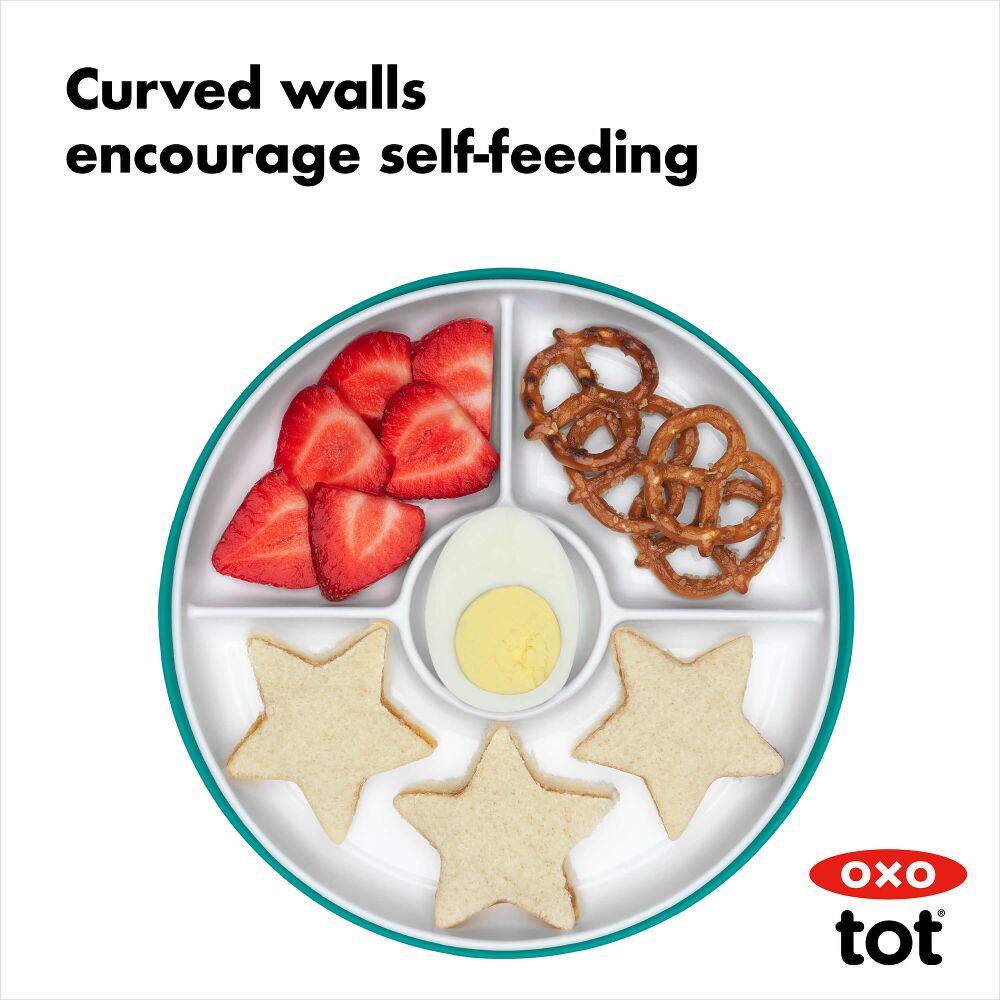 Stick & Stay Suction Divided Plate X1