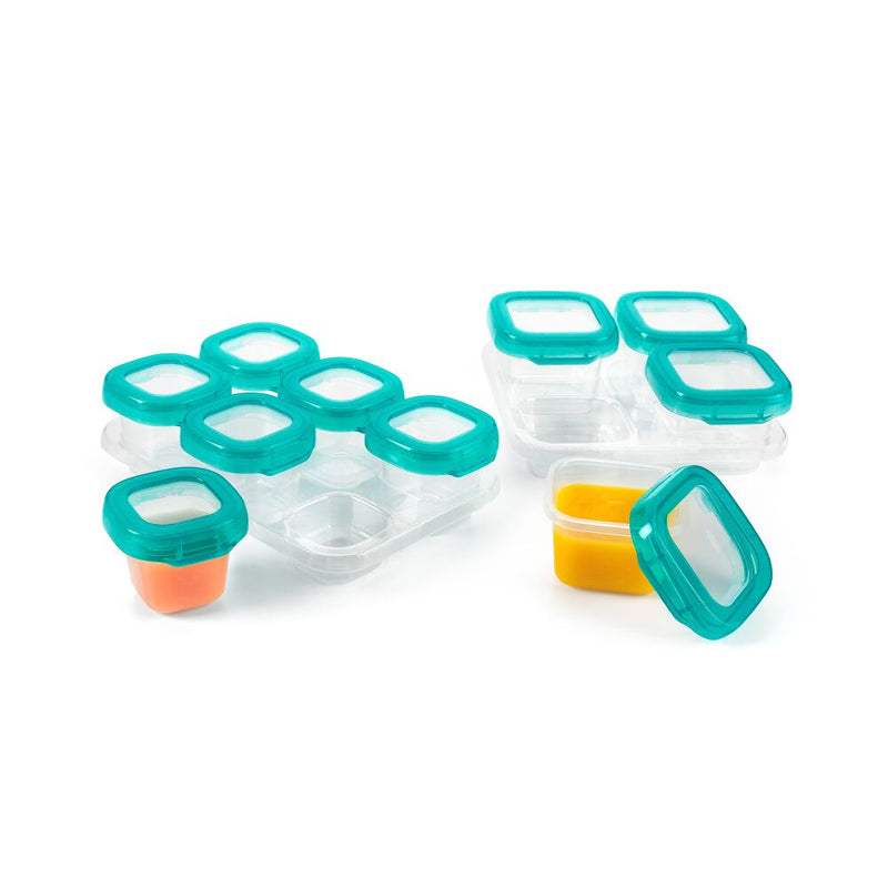 12-Piece Baby Blocks™ Plastic Freezer Storage Container Set - Tot Teal P1