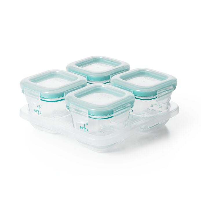 4 oz Glass Baby Blocks™ Freezer Storage Containers S6