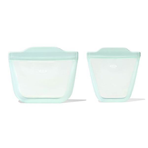 Tot Silicone Reusable Bag - 2-Piece Stand-Up Cup Set T9