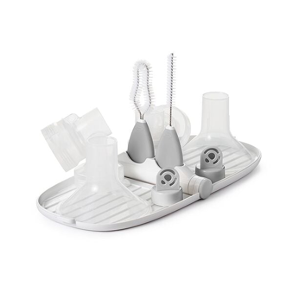 Breast Pump Parts Drying Rack with Detail Brushes O1
