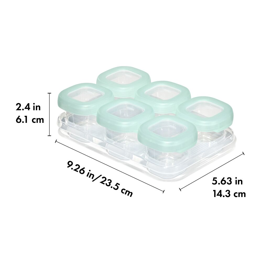 Baby Blocks Food Storage Containers (2 oz) - Opal W1