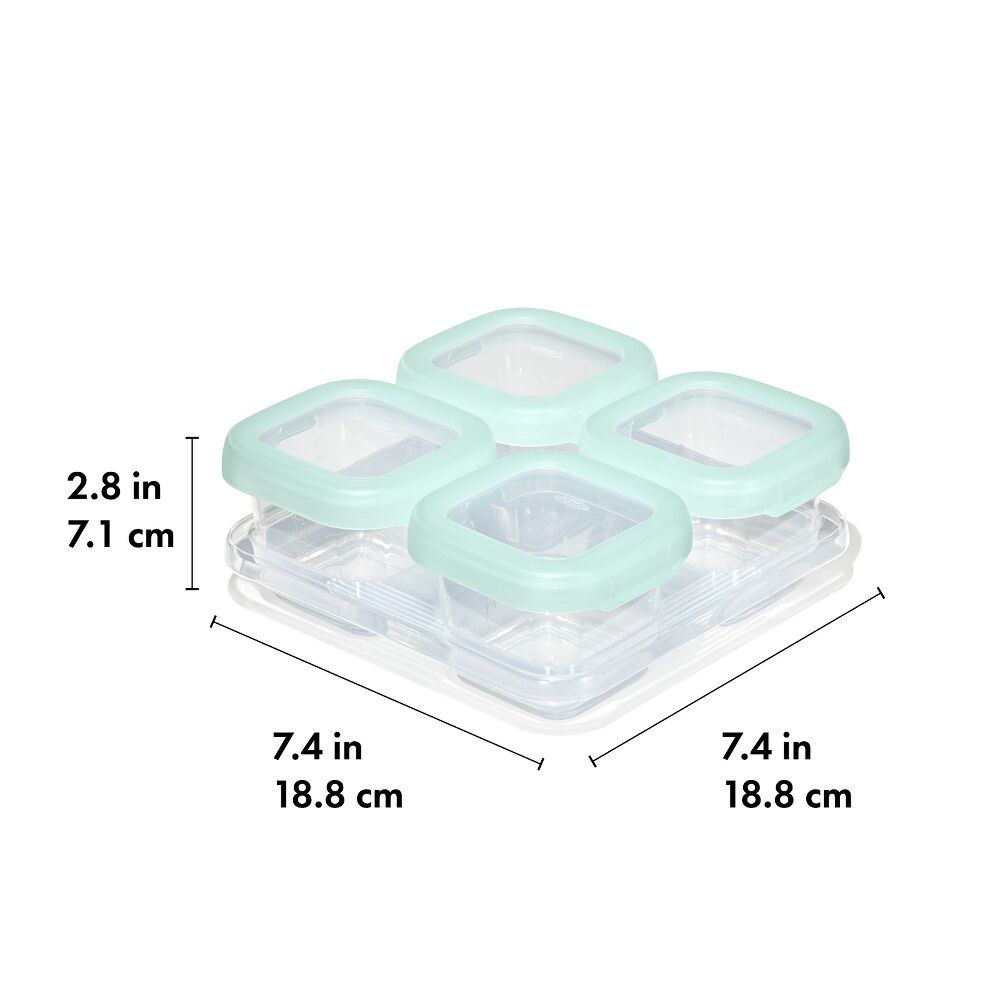 Baby Blocks Food Storage Containers (6 oz) - Opal O5