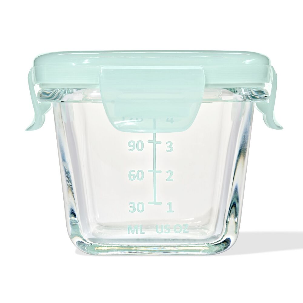 Glass Baby Blocks Food Storage Containers (4 oz) - Opal V9
