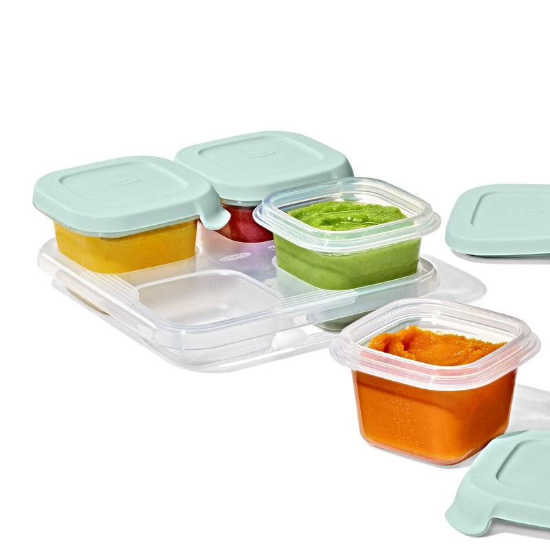 Silicone Baby Blocks Food Storage Containers (4 oz) - Opal M5