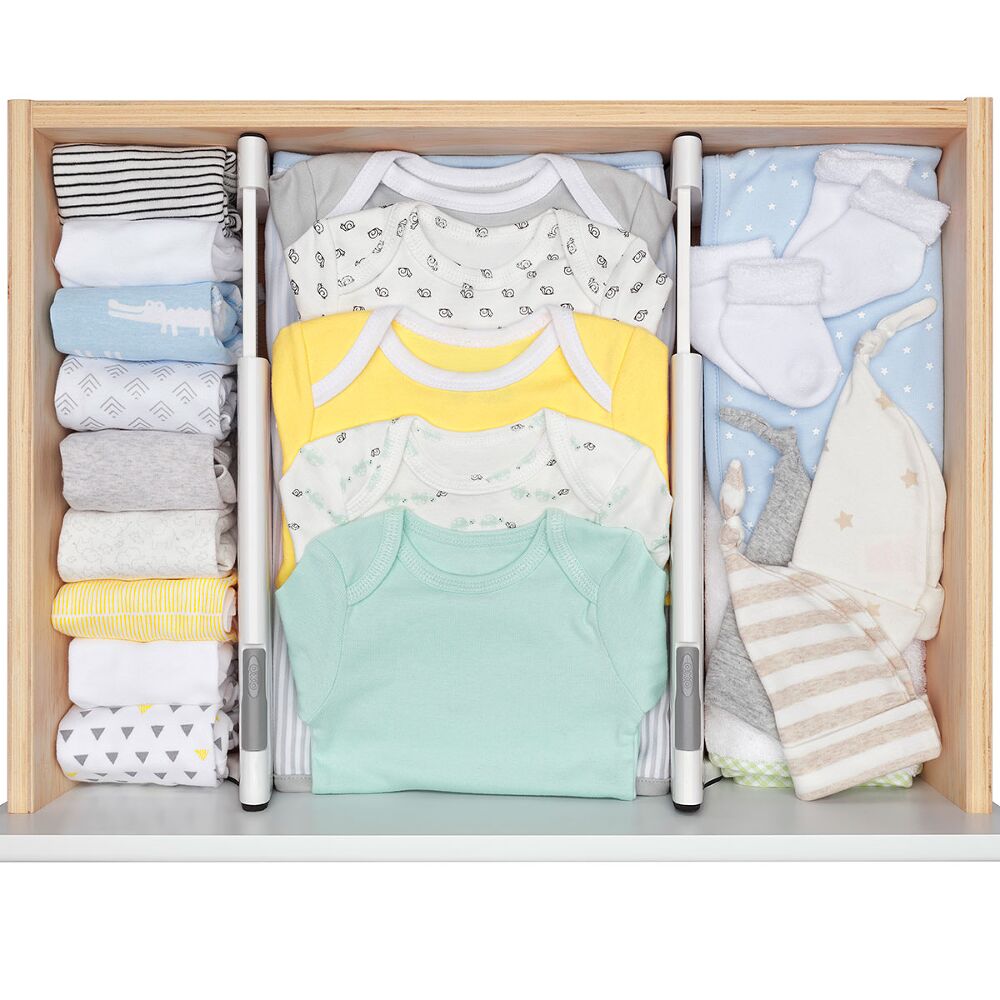 OXO TOT Expandable Dresser Drawer Divider - 4 Pack N6