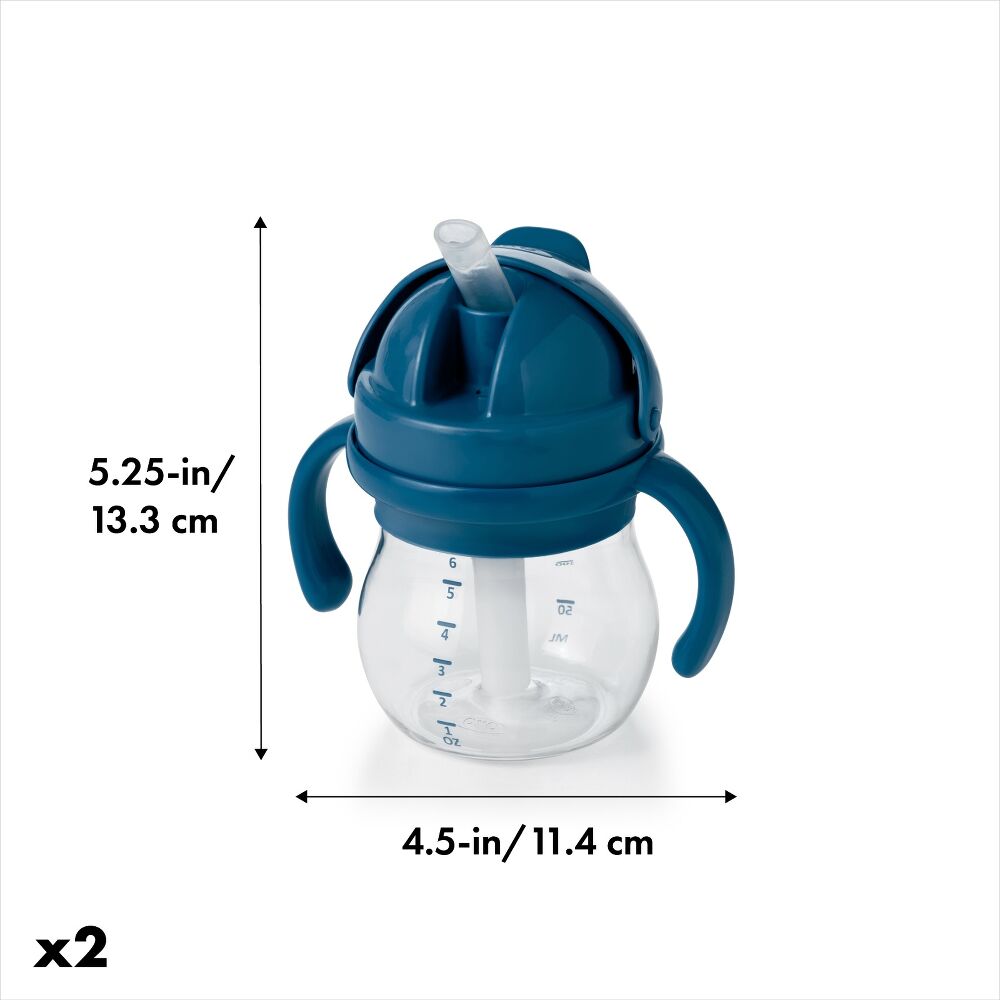 Transitions 6 Oz Straw Cup with Handles Set W6